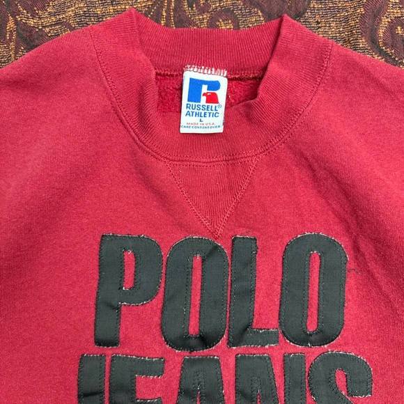 90s Russell Athletic Fabric Tag Crewneck - Picture 2 of 2